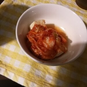 Korean☆あっさりキムチ豆腐